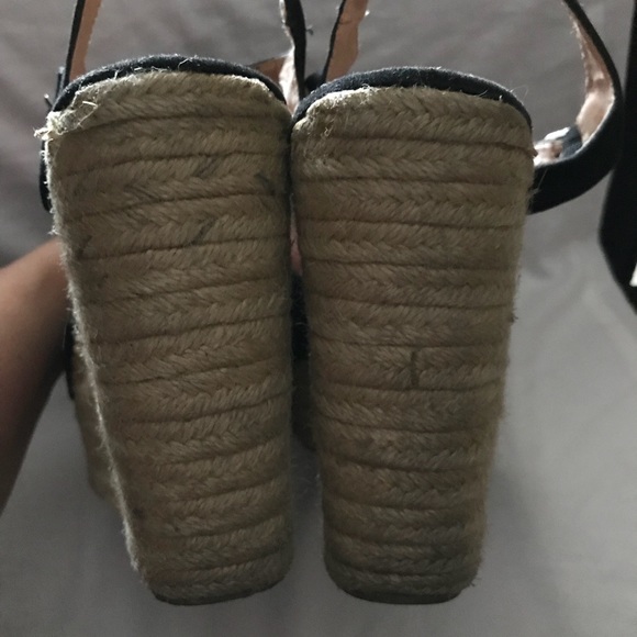 Black T-Strap Espadrilles - Picture 3 of 3